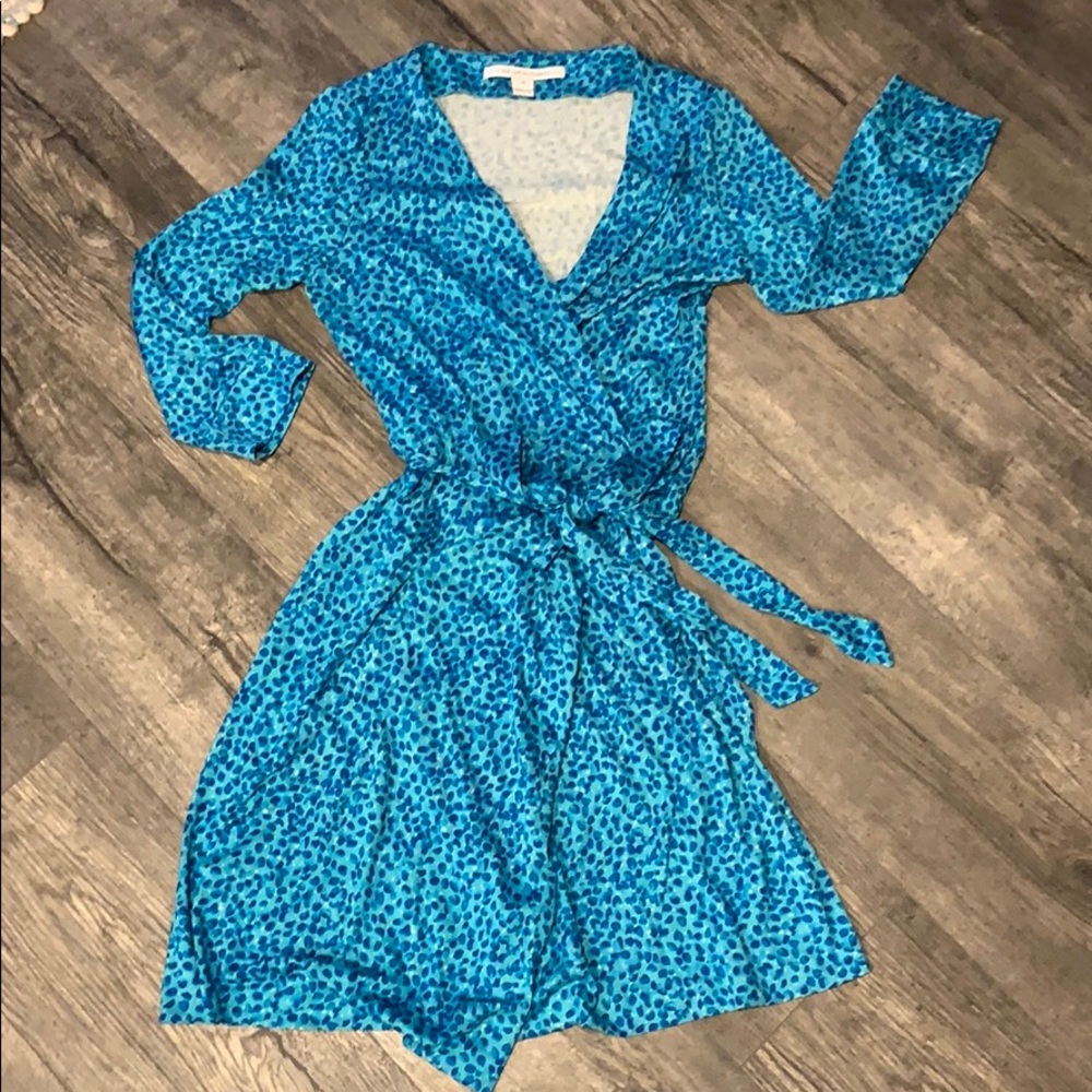 Diane Von Furstenberg classic wrap dress size 10 DVF